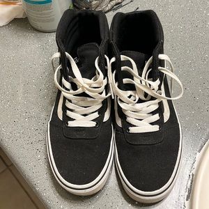 Black high top Vans size 8 women’s